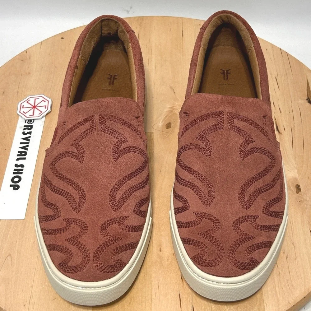 Frye Ivy Primrose Womens‎ Suede Slip On Sneaker - Size 7M